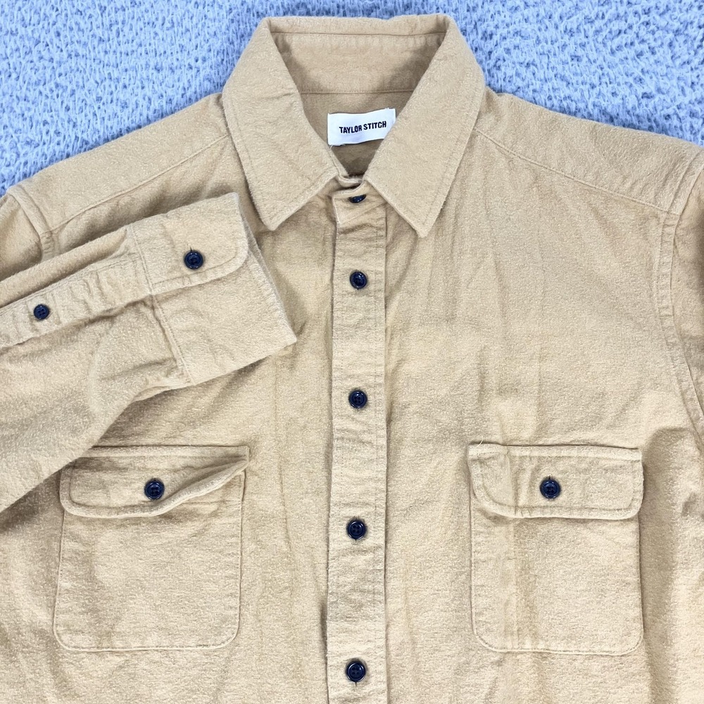 Taylor Stitch Shirt Mens 42 Yosemite Flannel Long Sleeve Button Up Outdoors